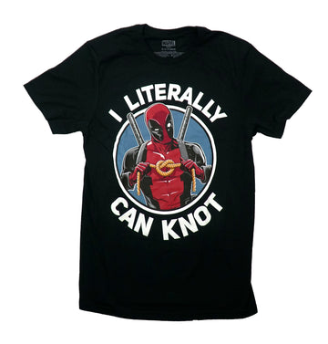 Deadpool Mens T-Shirt - Literally Can Knot