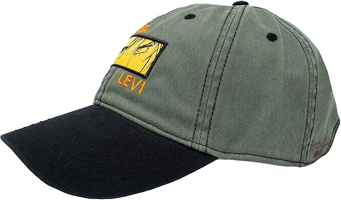 Ripple Junction Attack on Titan Buckle Strap Dad Hat Levi Ackerman Kanji Woven Patch