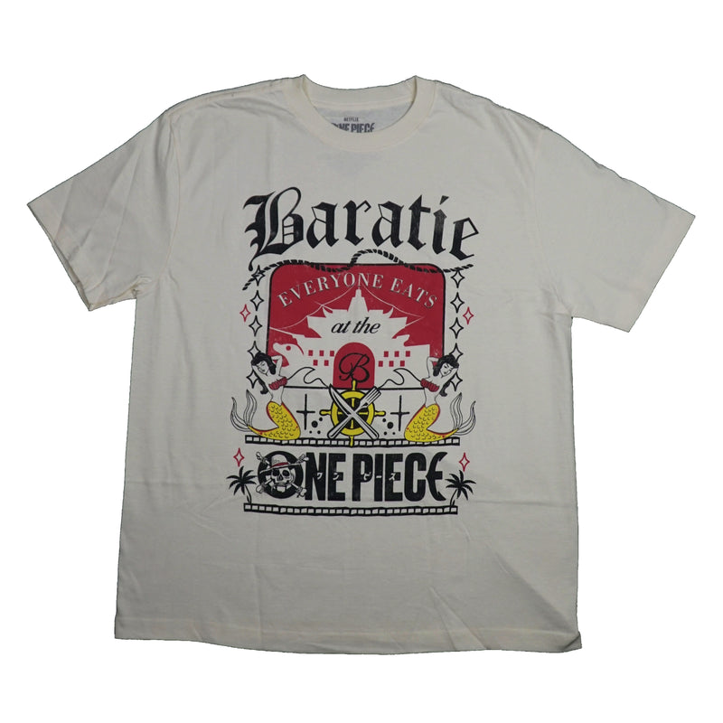 One Piece Mens T-Shirt - Everyone Eats At Baratie
