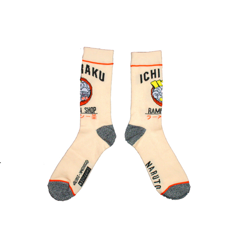 Naruto Ichiraku Ramen Shop Logo Men's Crew sock
