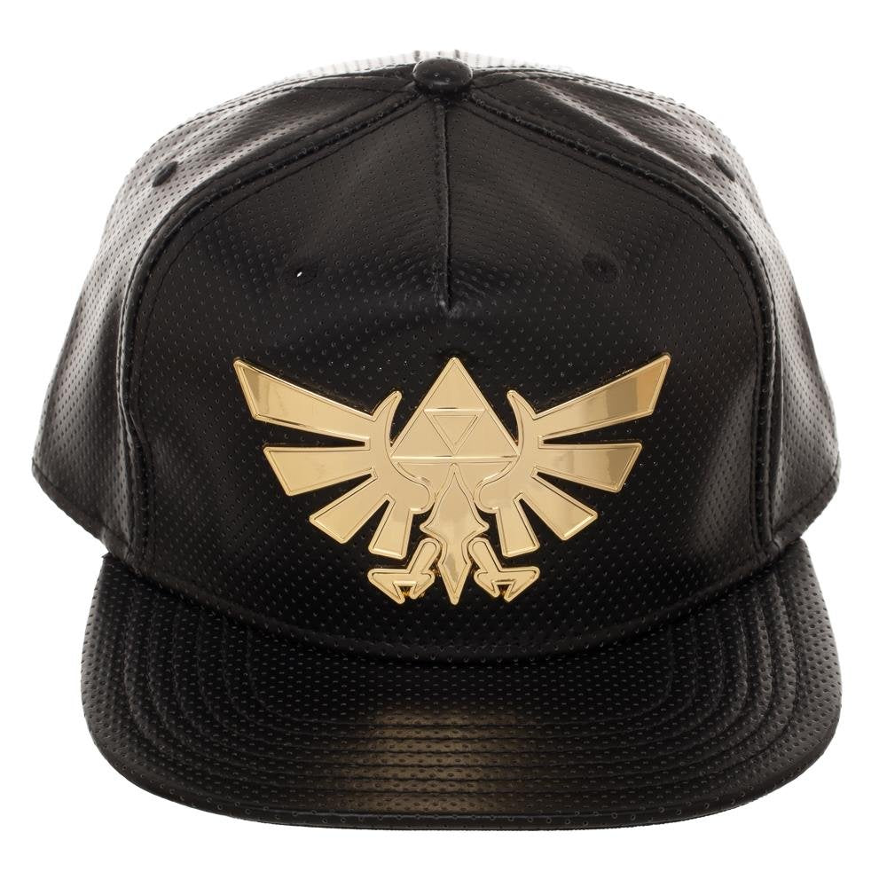 Legend of Zelda Gold Metal Logo Snapback Hat