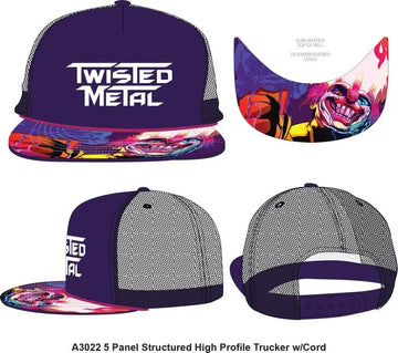 Twisted Metal Purple Picture Bill Braided Snapback Hat