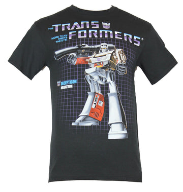 Transformers Mens T-Shirt - Deception Megatron Action figure Box Art Image