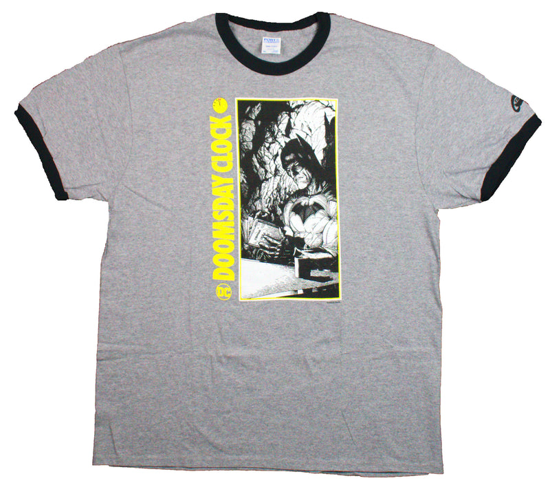 Graphitti Designs Batman Doomsday Clock Ringer NOS DEADSTOCK VINTAGE T-SHIRT NEW