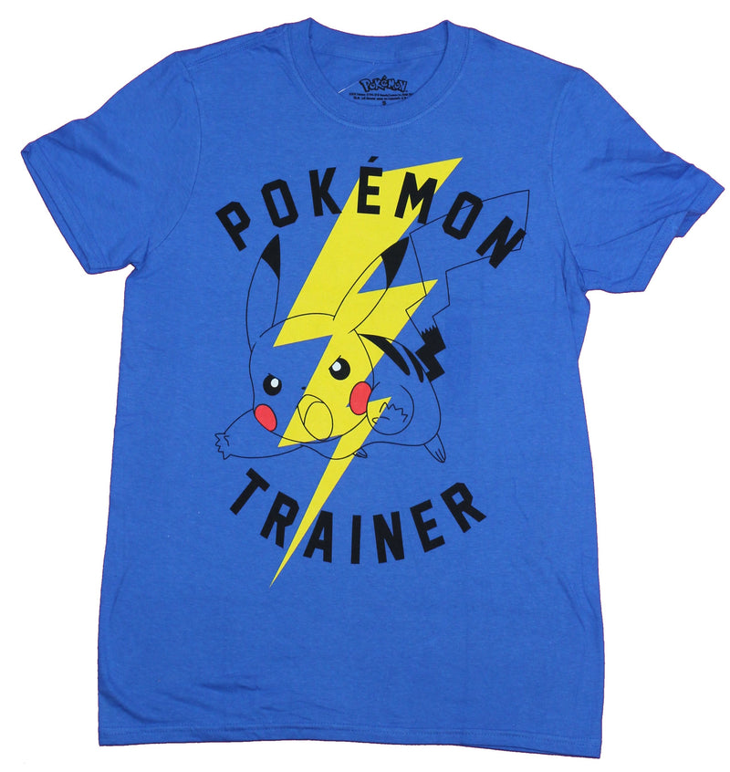 Pokemon Mens T-Shirt - "Trainer" Pickachu Lighting Strike