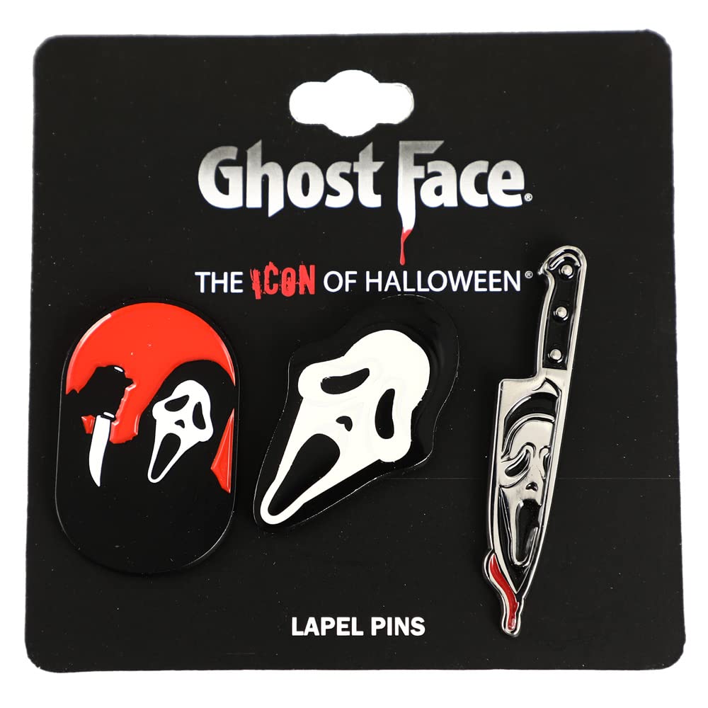 Bioworld Ghostface 3 Pack Lapel Pin Set