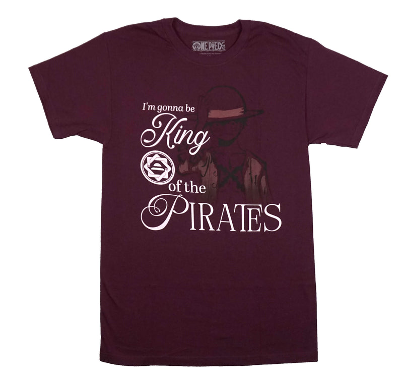 One Piece Mens T-Shirt - Luffy I'm Gonna Be King Of The Pirates