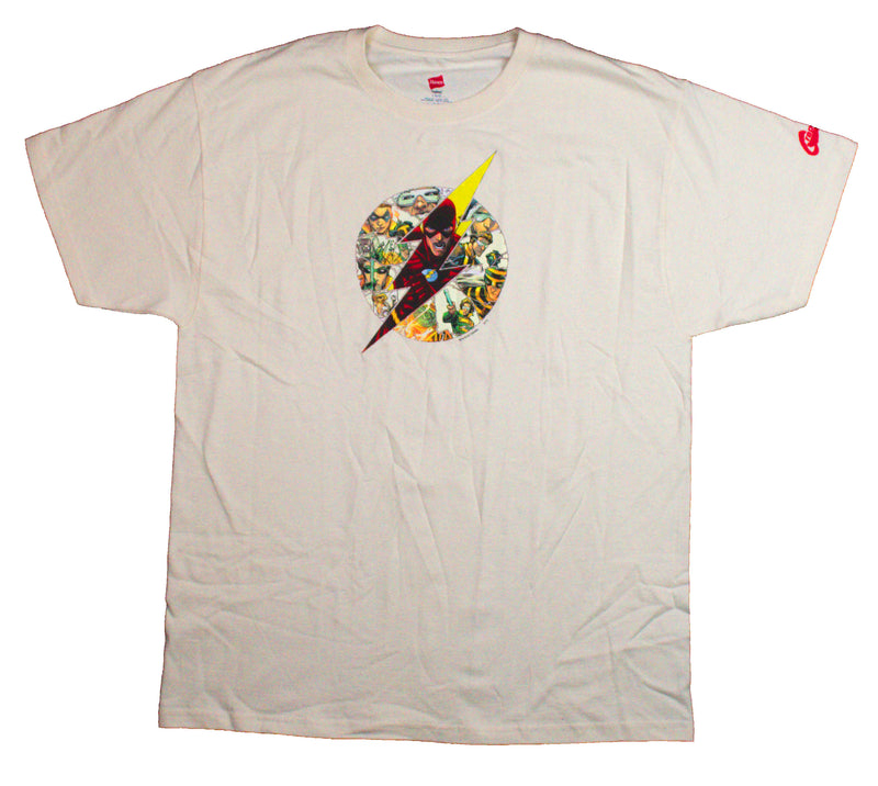 Graphitti Designs Flash Brightest Day Circle Logo NOS DEADSTOCK VINTAGE T-SHIRT