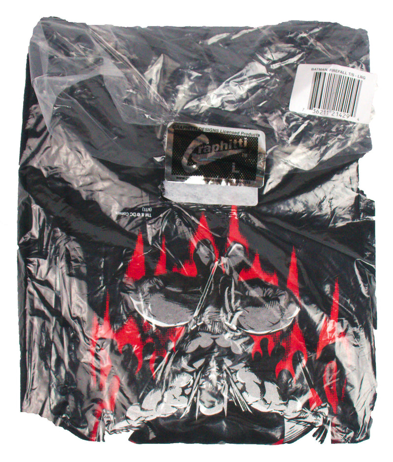 Graphitti Designs Batman Fire Fall  BEEFY T NOS DEADSTOCK VINTAGE T-SHIRT