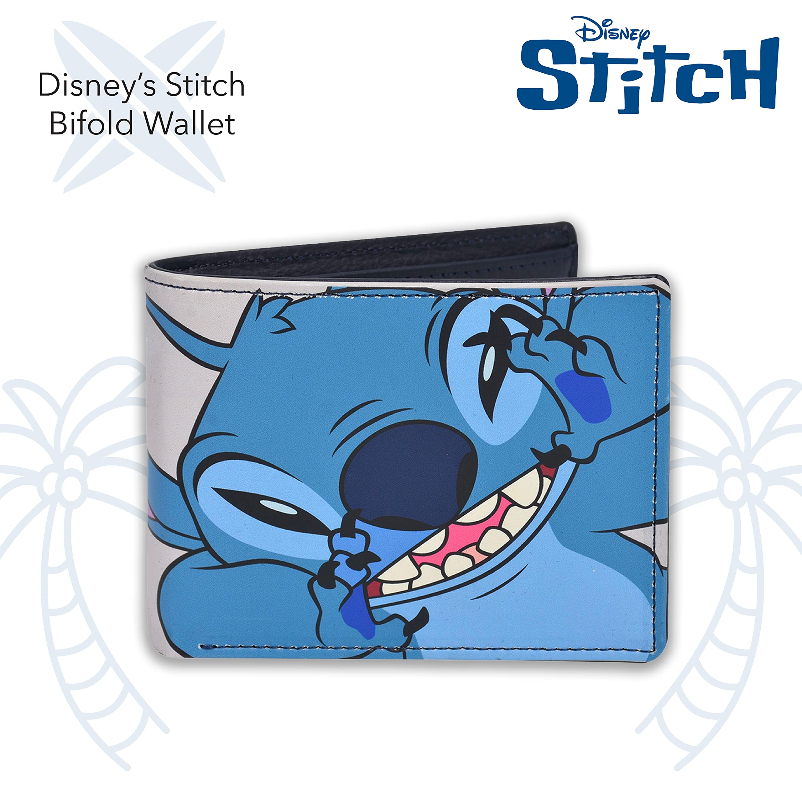 Disney's Stitch Bifold Wallet in a Decorative Tin Case, Multi