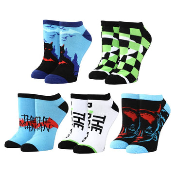 Bioworld The Batman Movie 5-Pack Ankle Socks set for men
