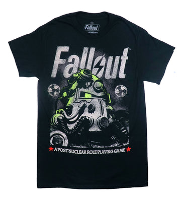 Fallout Mens T-Shirt - Post Nuclear Game Brotherhood of Steel