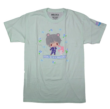 Fruits Basket Mens T-Shirt - Yuki & My Melody Among Flowers