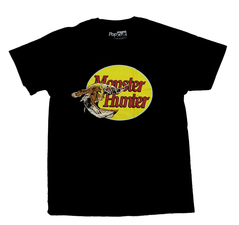 Monster Hunter World Mens T Shirt -Monster Hunter Pro Yellow Oval Logo