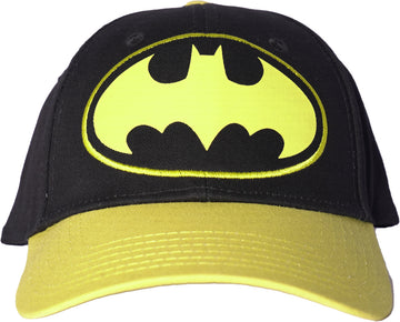 Batman Classic Logo Snapback Flat Yalow bill Cap Baseball Hat