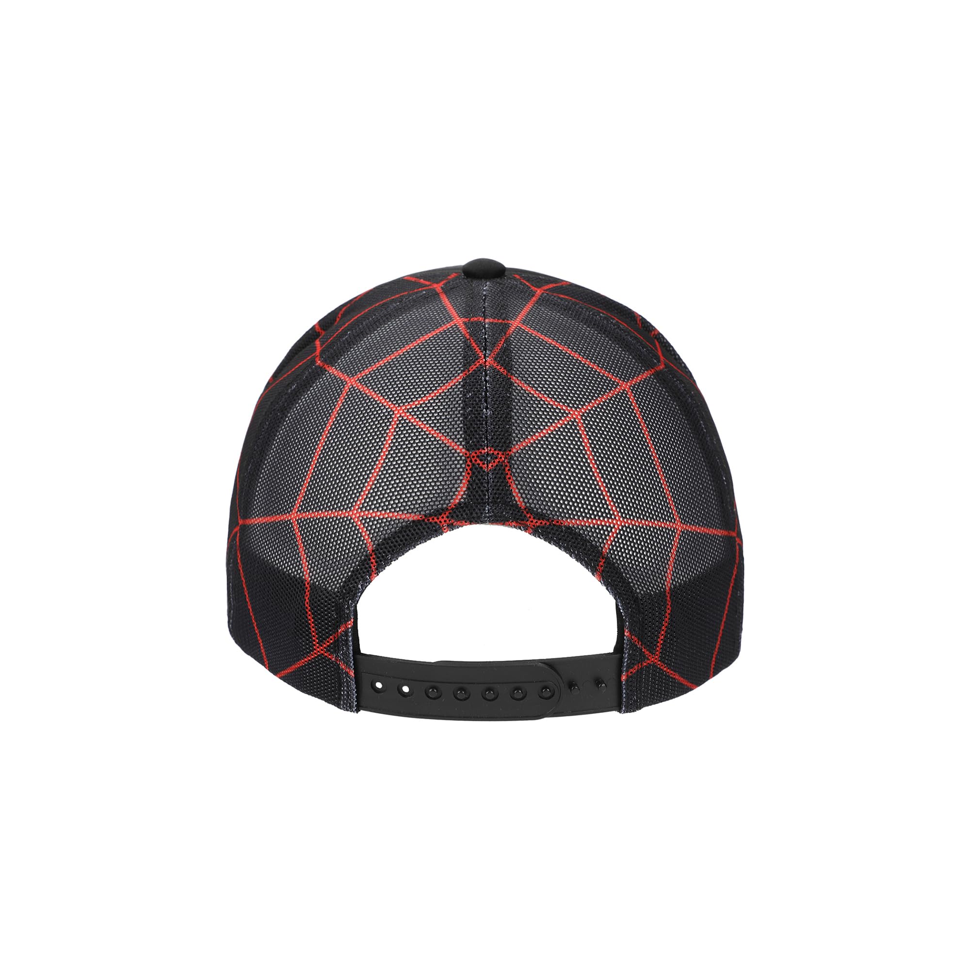Spider-Man Into The Spider-Verse Miles Morales Spidey Sense Adult Black Trucker Hat