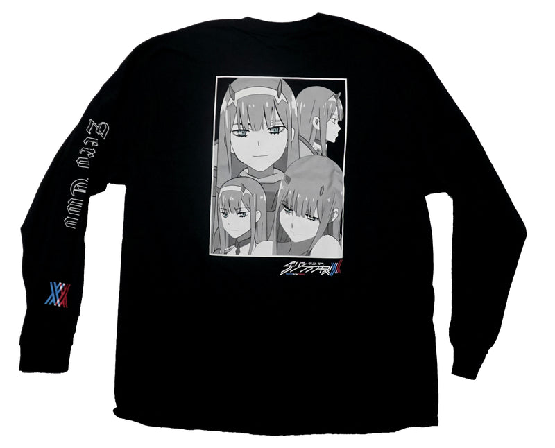 Darling in the Franxx Mens T-Shirt - Lapel Logo Zero Two On Back Name