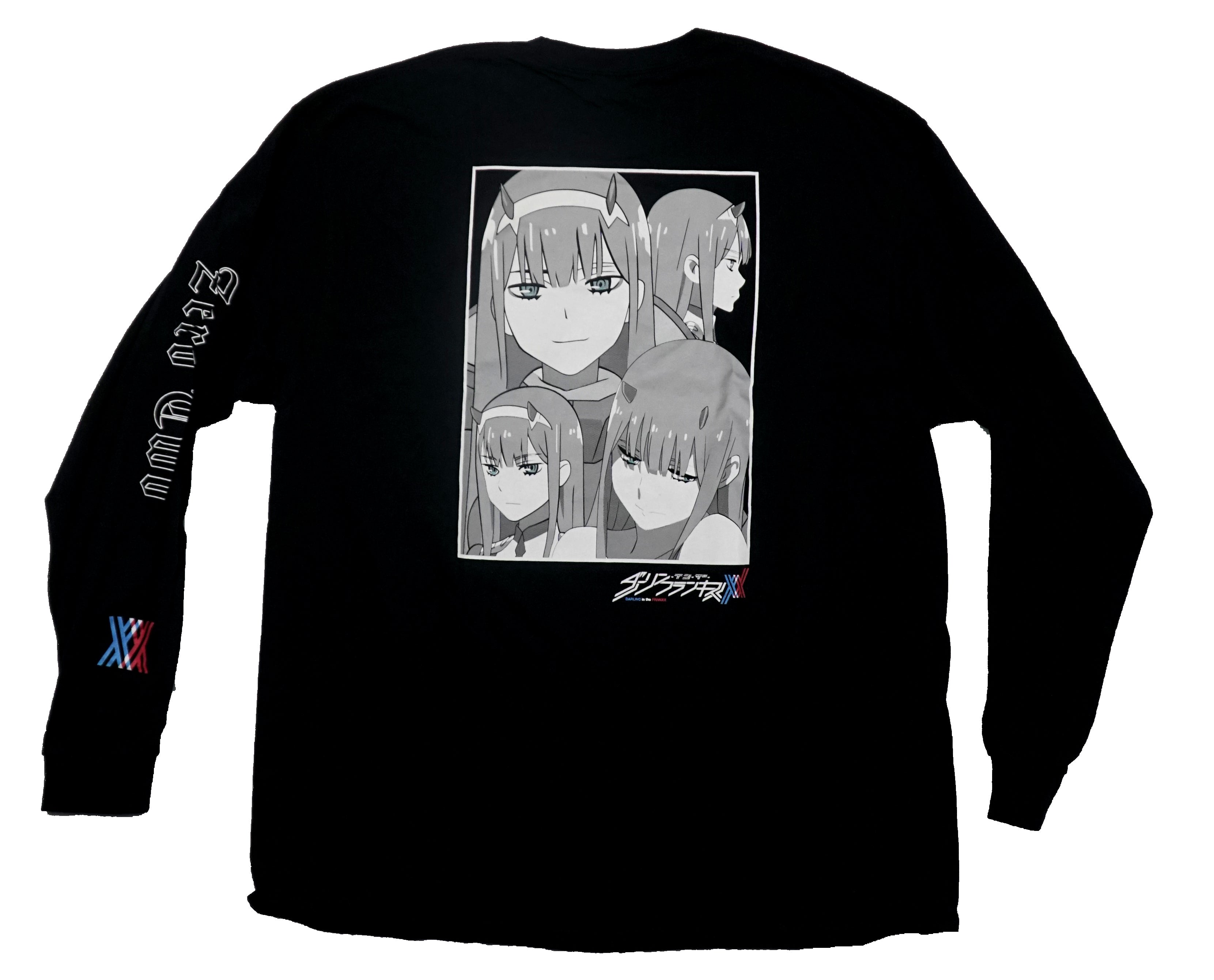 Darling in the Franxx Mens T-Shirt - Lapel Logo Zero Two On Back Name