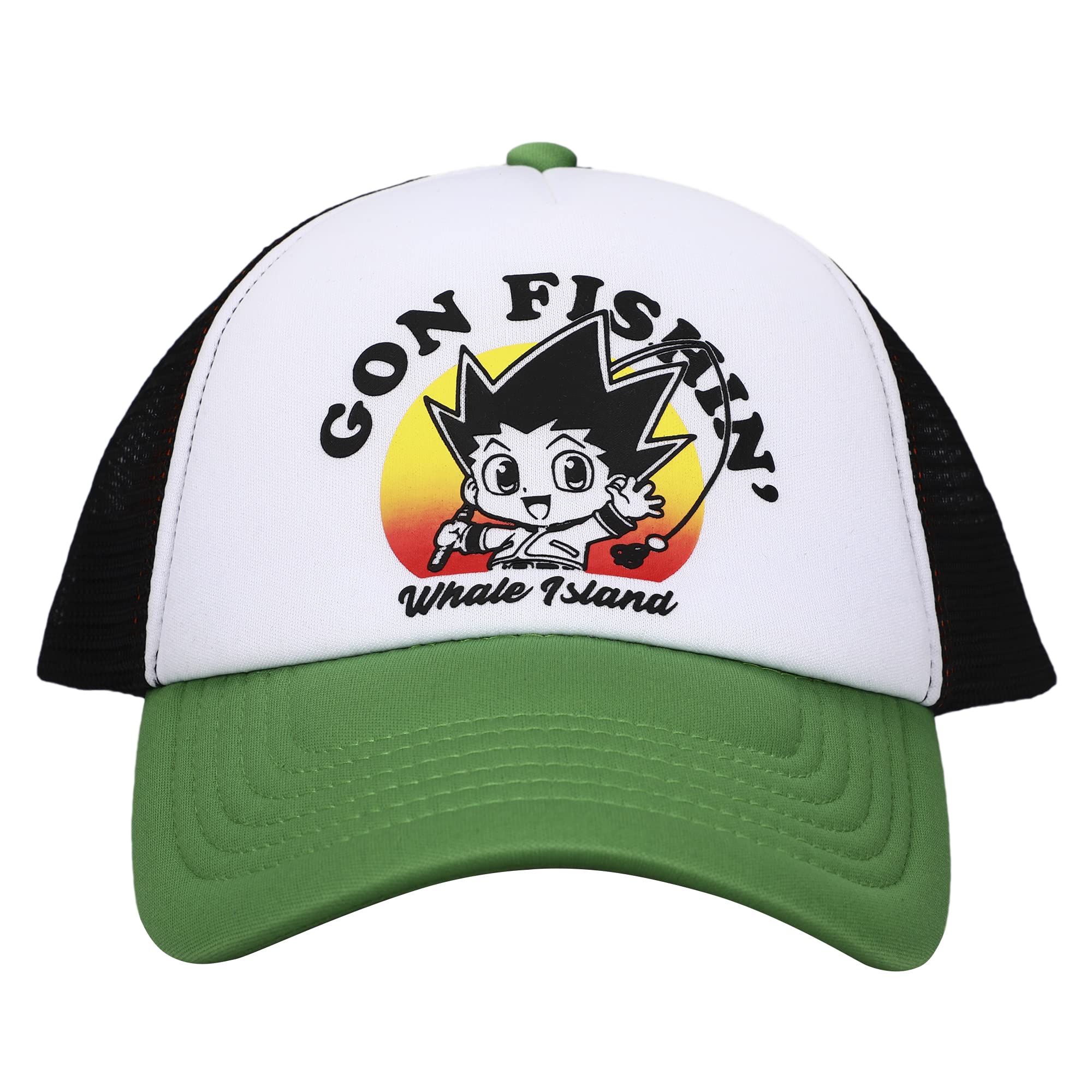 Hunter X Hunter Gon Fishin Youth Snapback Hat White