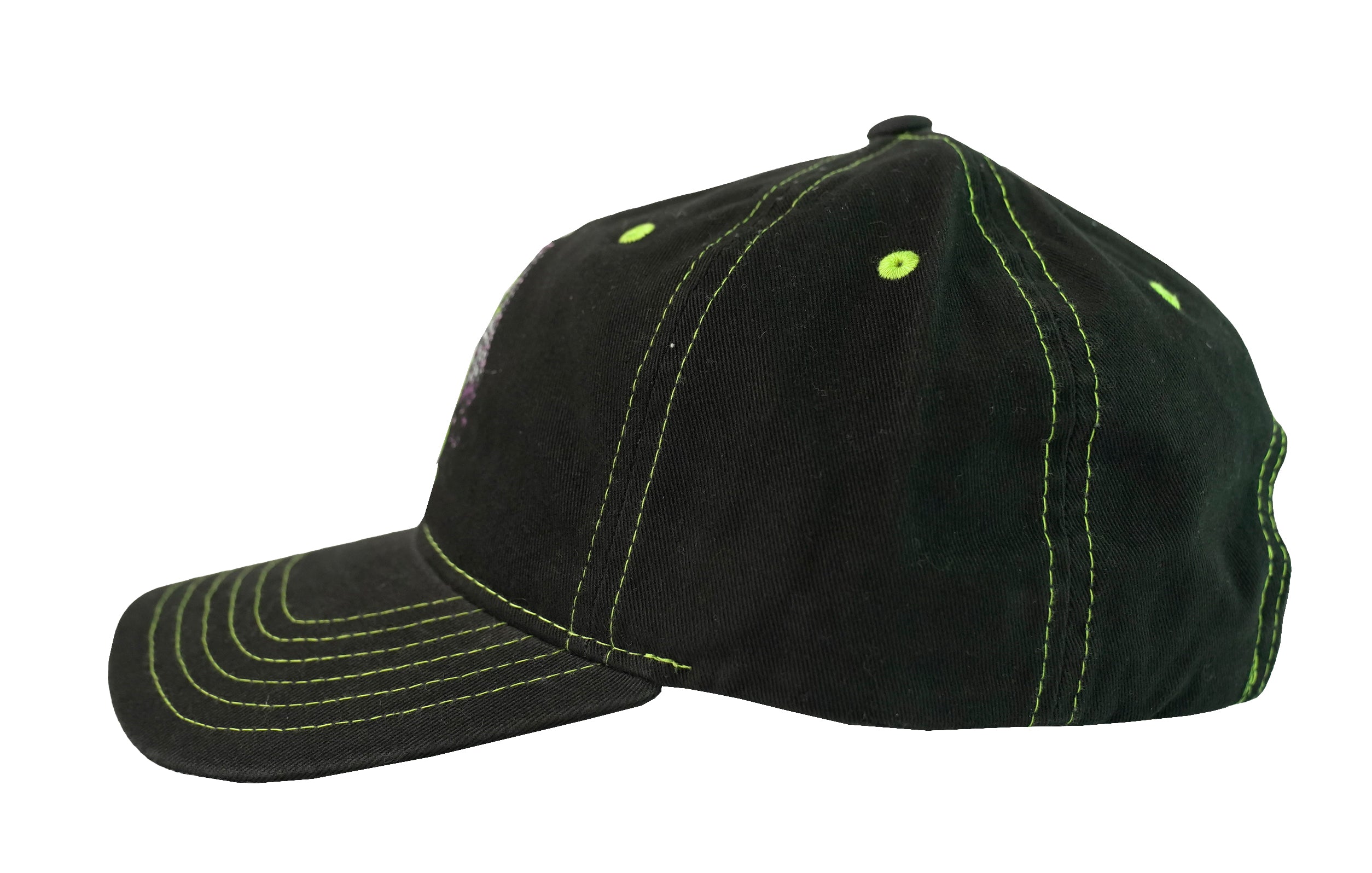Nickelodeon Rugrats Reptar Dad Hat Buckle Baseball Cap W/ Green Stitching