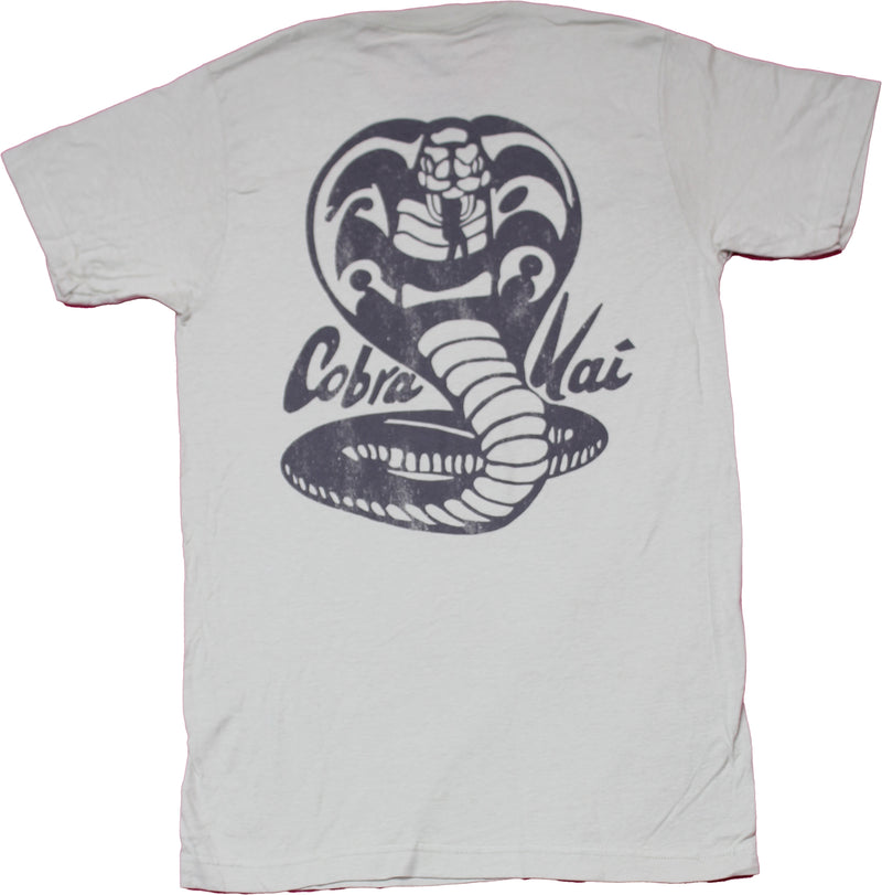 Cobra Kai Mens T-Shirt - Lapel Fist LArge Logo on Back