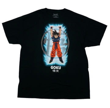 Dragon Ball Z  Mens T-Shirt - Goku In Ripped Clothing Powerful Force