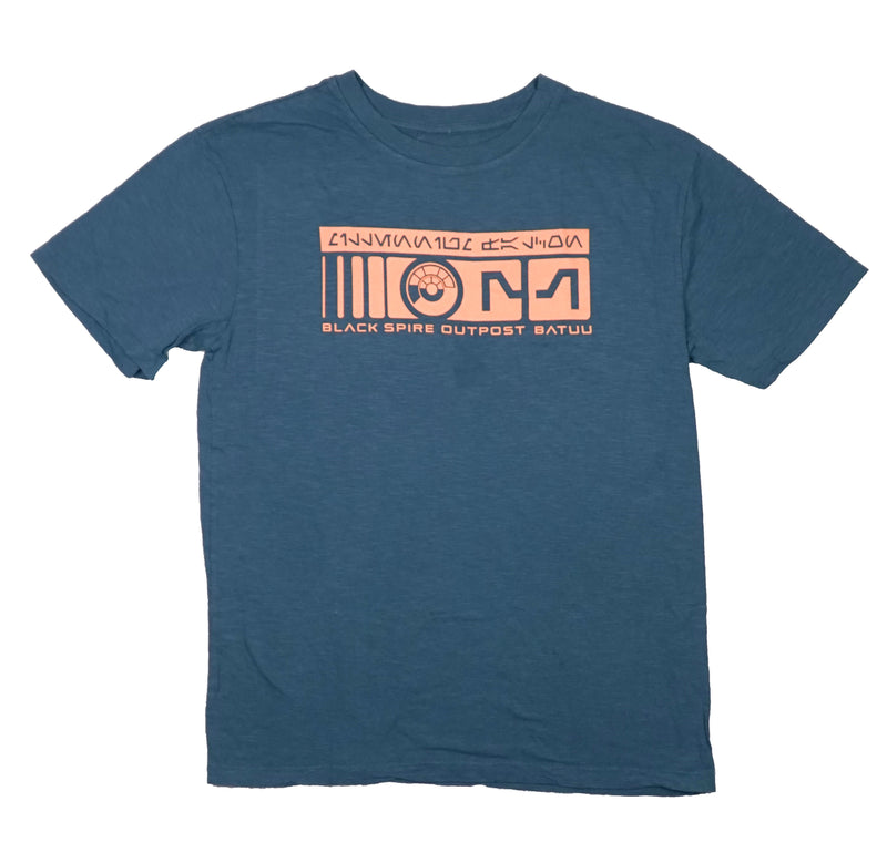 Star Wars Galaxy's Edge Mens T-Shirt - Black Spire Outpost Batuu Logo