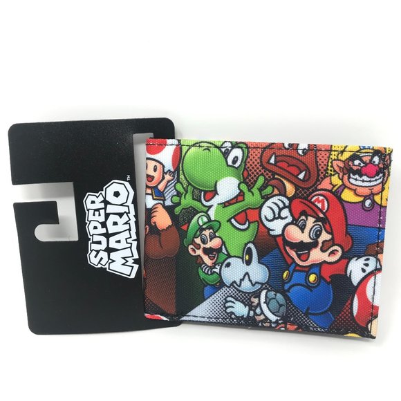 Nintendo Super Mario Bifold Canvas Wallet