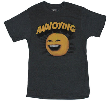 Annoying Orange Mens T-Shirt  - 100 Percent Annoying  Smiling Orange Logo on