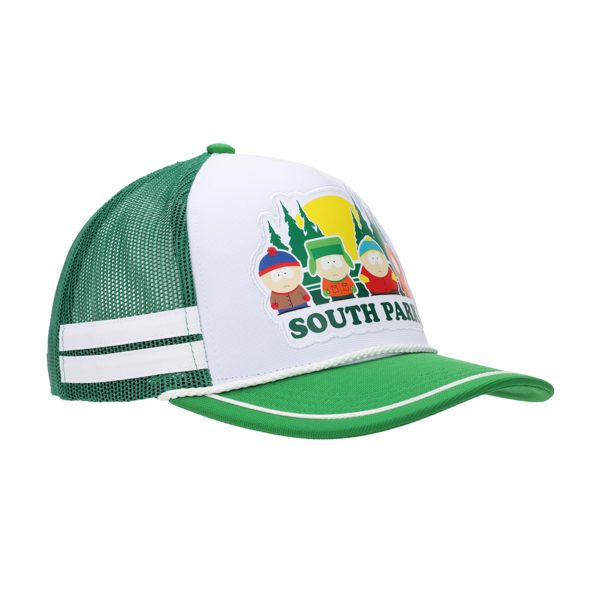 South Park Pine Tree Sunset Adult White Trucker Hat