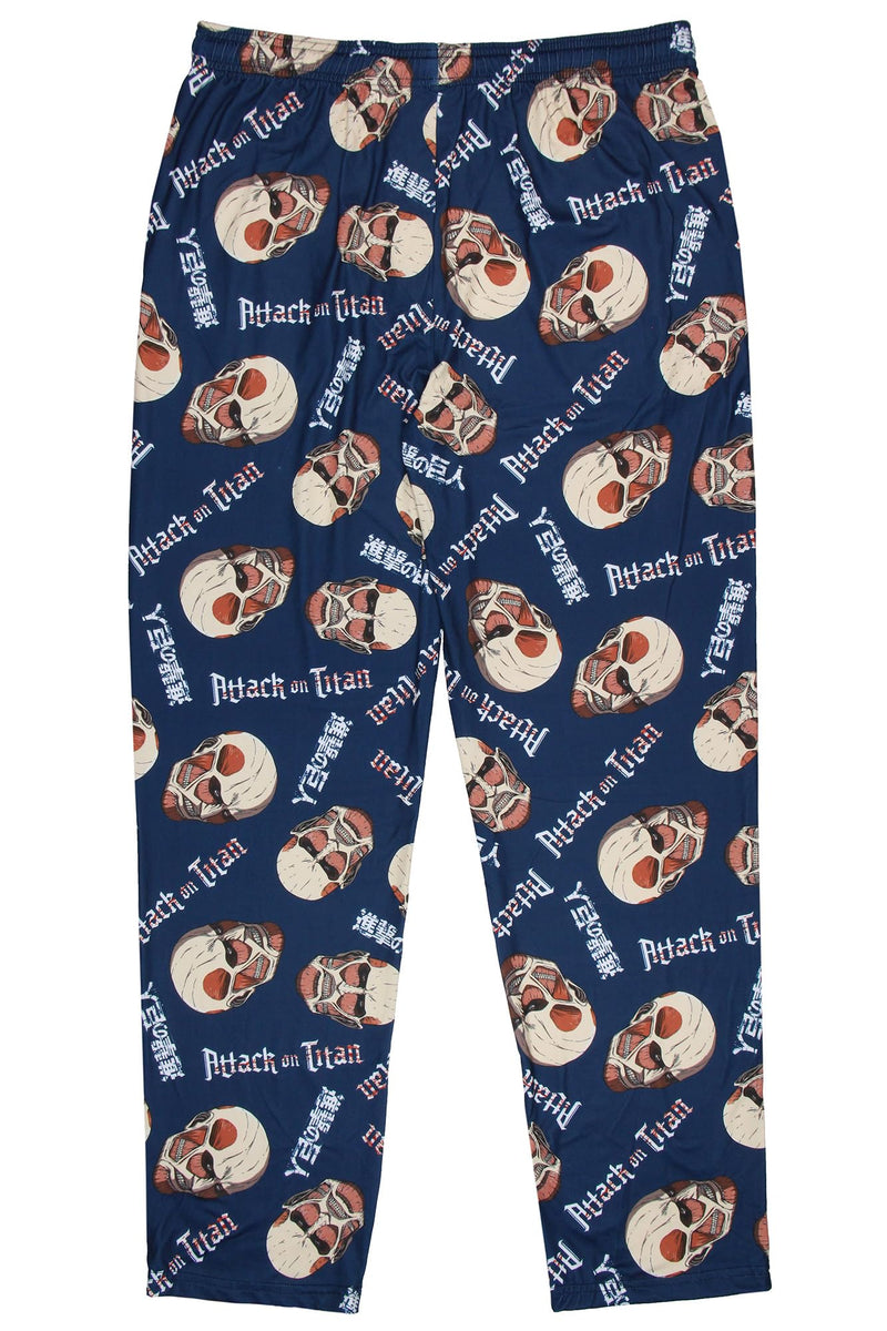 Men's Attack On Titan Manga Merch Pajama Pants Colossal Titan Anime Adult Sleep Pants