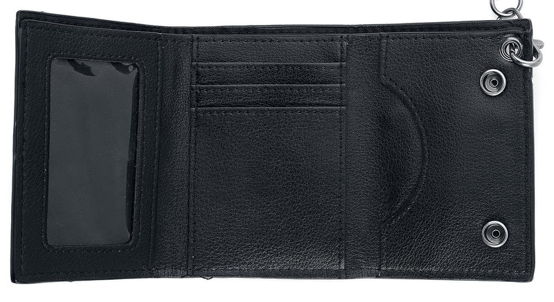 Bioworld Marvel The Punisher Skull Logo Mens Biker Chain Wallet,Black,One Size