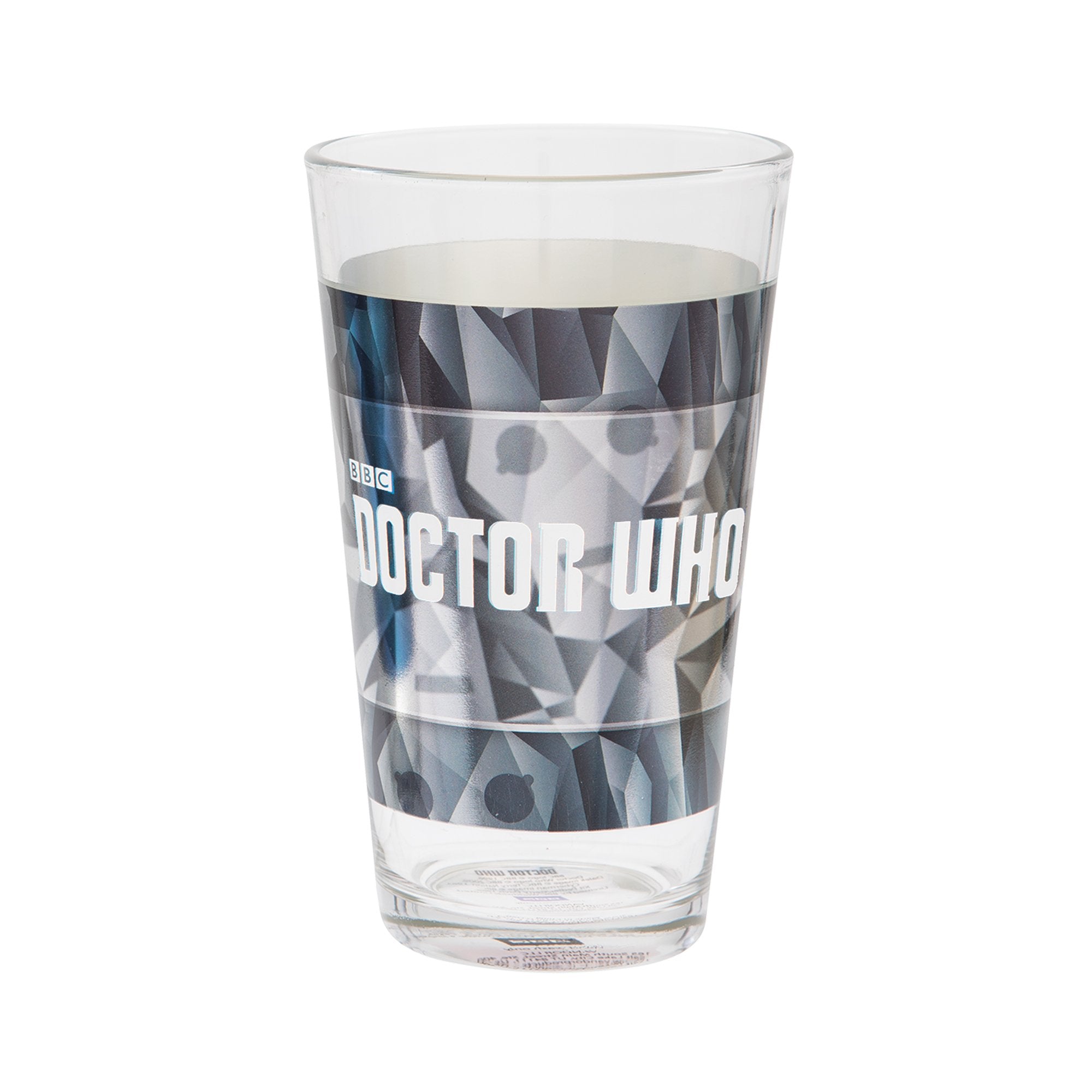 Vandor Doctor Who 16-Ounce Laser Decal Glasses, 2-Piece Set