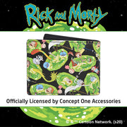 Adult Swim's Rick and Morty Bifold Wallet in a Decorative Tin Case, Multi - Inmyparentsbasement.com