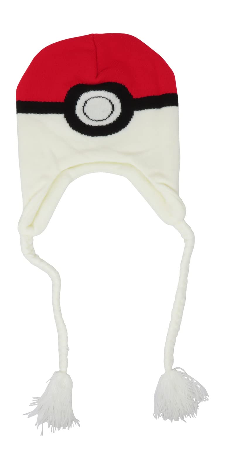 Bioworld Pokemon Pokeball Laplander Cosplay Beanie Cap Hat One Size Licensed White