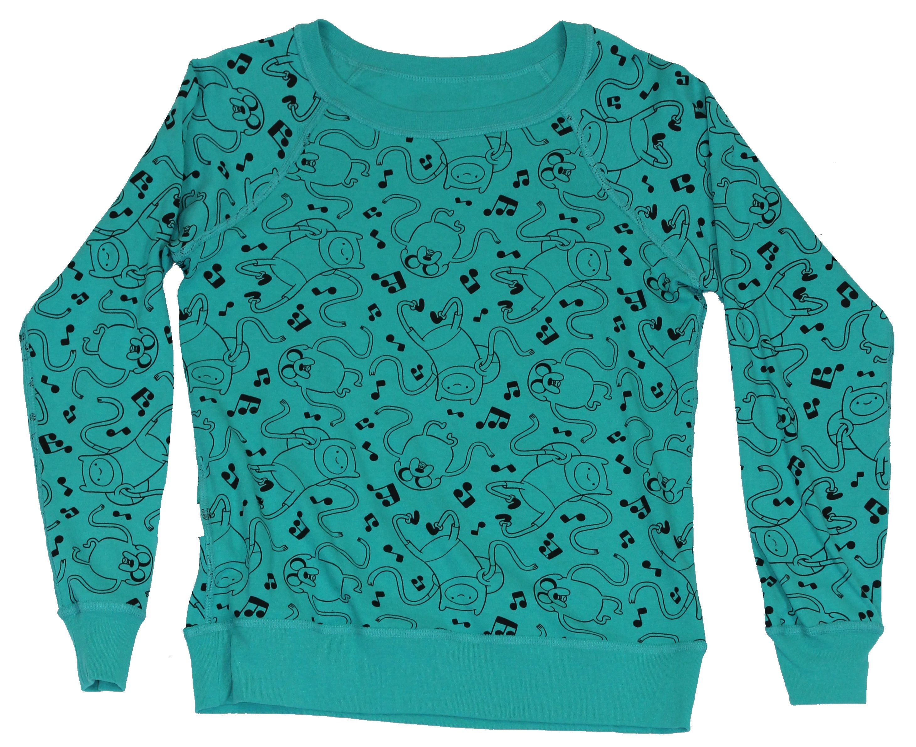 Adventure Time Girls Light Sweatshirt -  Bimo All Over Reversible Bimo Front