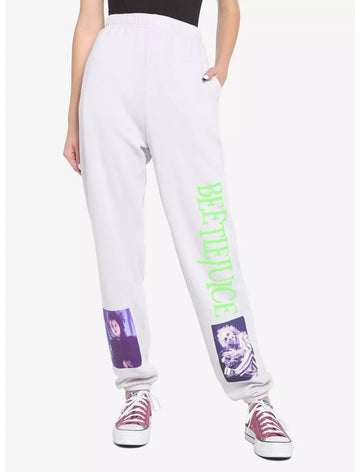 Beetlejuice Portraits Tie-Dye Girls Sweatpants