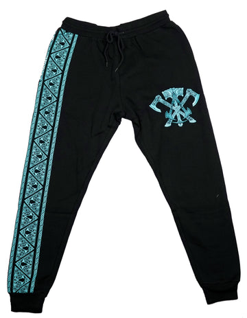 Assassin's Creed Valhalla Mens Jogger Sweatpants - Weapon Logo Design