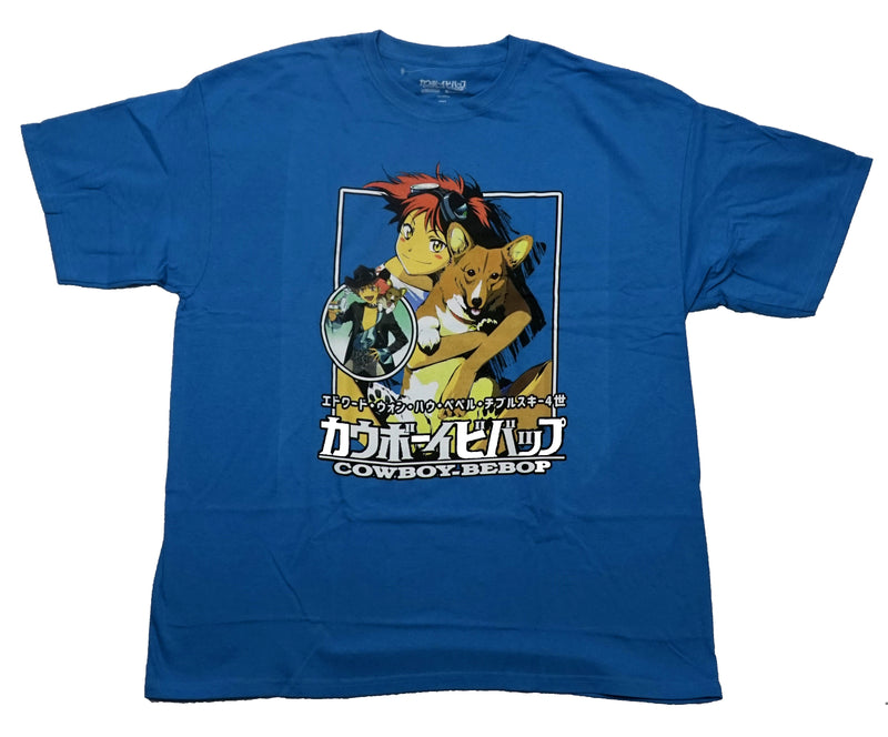 Cowboy Bebop Mens T-Shirt - Ed & Ein Collage Image