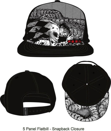 Junji Ito Collection My Dear Ancestors Snapback Hat Black