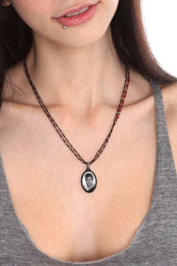 Twilight Eclipse Framed Jacob Double Chain Necklace Size : One Size