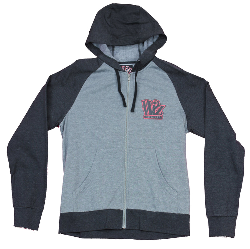 Wiz Khalifa Mens Zip Up Hoodie - Lapel Name TGOD Back Image
