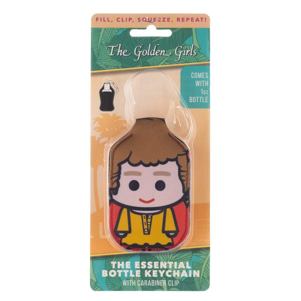 Golden Girls Blanche Keychain with Hand Sanitizer Bottle Holder