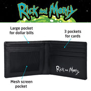 Adult Swim's Rick and Morty Bifold Wallet in a Decorative Tin Case, Multi - Inmyparentsbasement.com