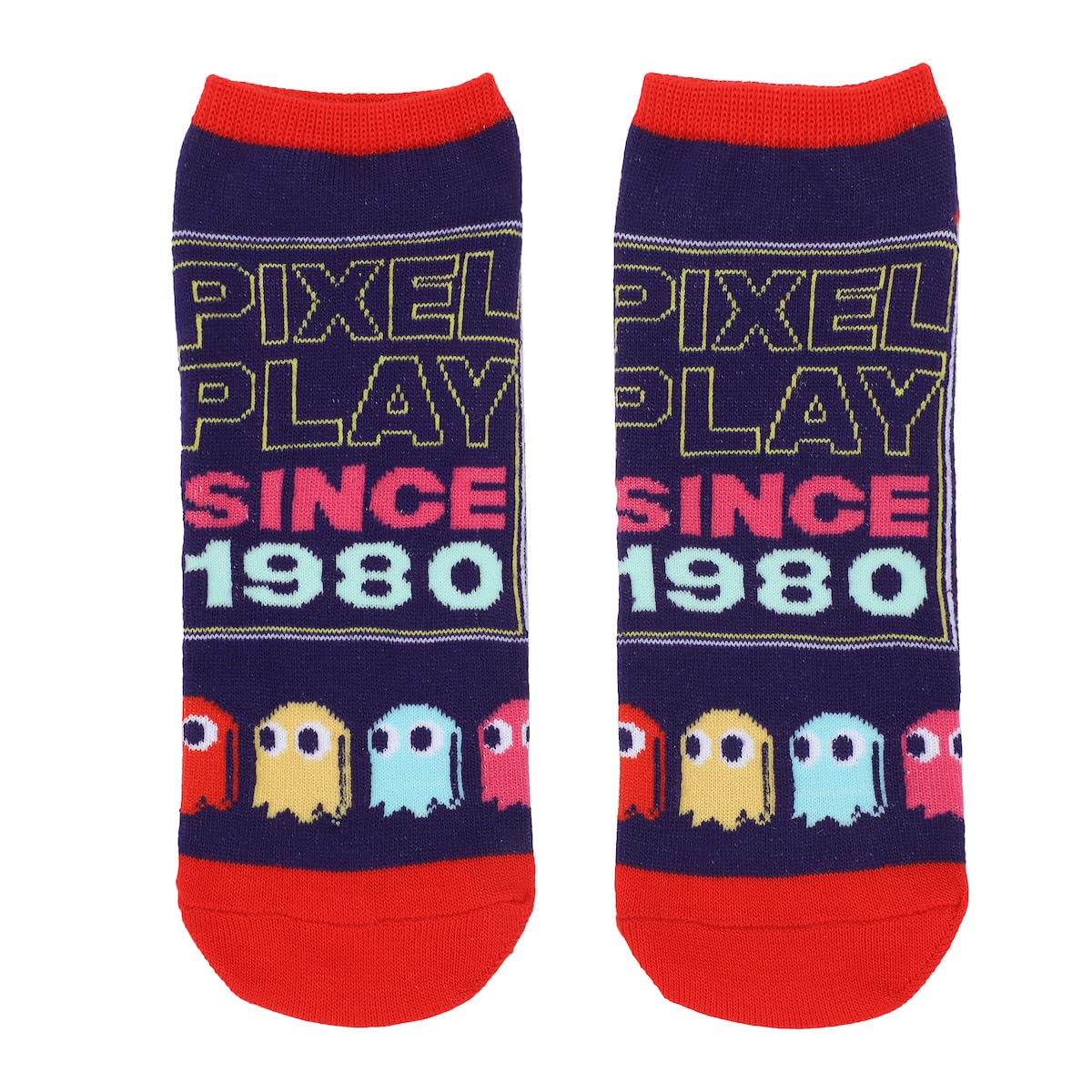 Bioworld Pac-Man Retro Pixel Characters Women's 5-Pair Ankle Socks