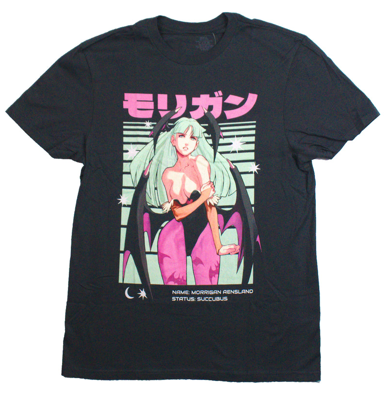Darkstalkers Mesn T-Shirt - Morrigan Aensland Status: Succubus