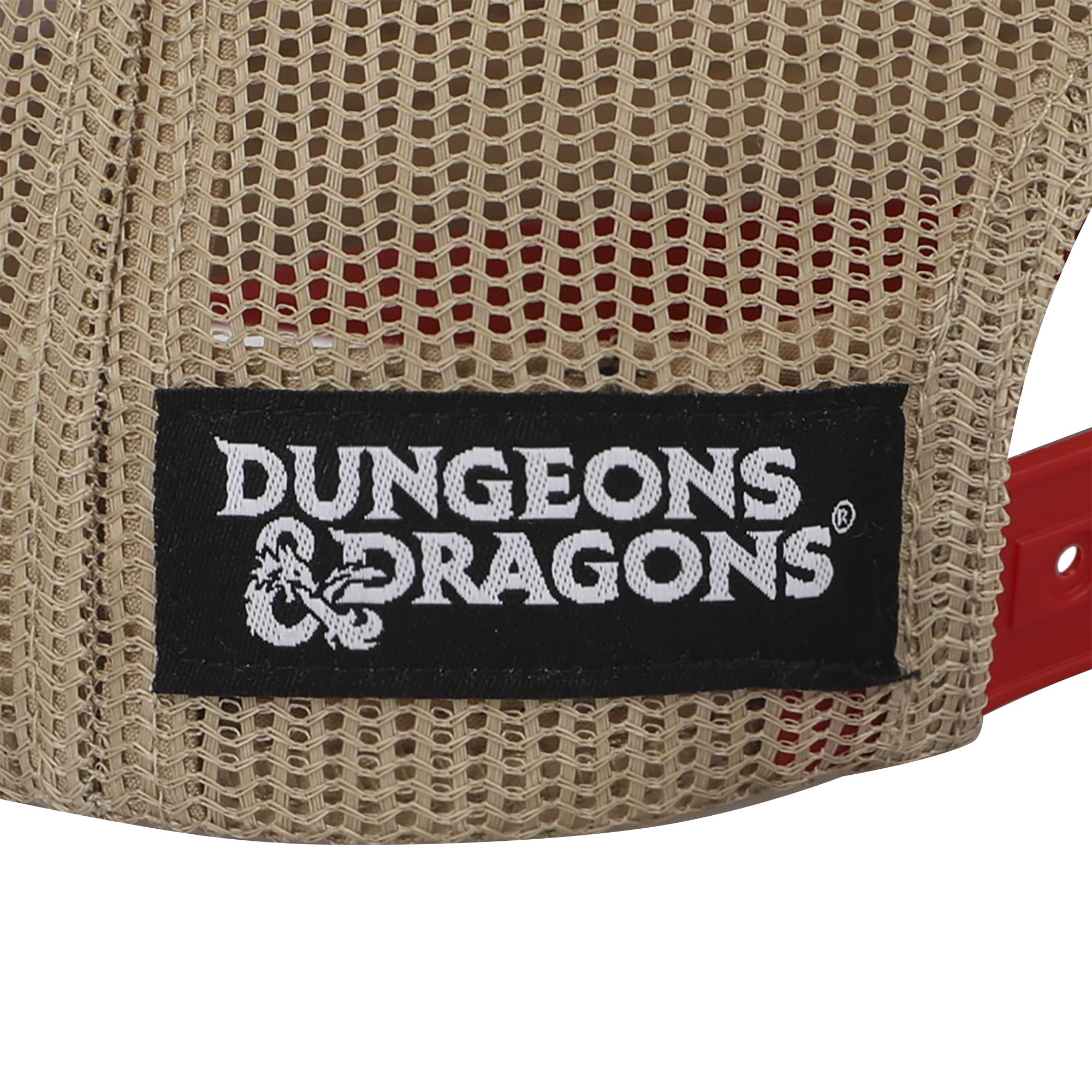 Dungeons & Dragons Roll The Dice Logo And Men's Trucker Precurve Snapback Hat