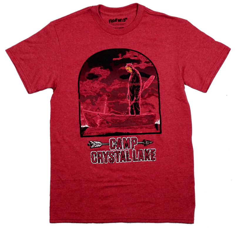 Friday the 13th Mens T-Shirt - Jason In Boat Camp Crystal Lake