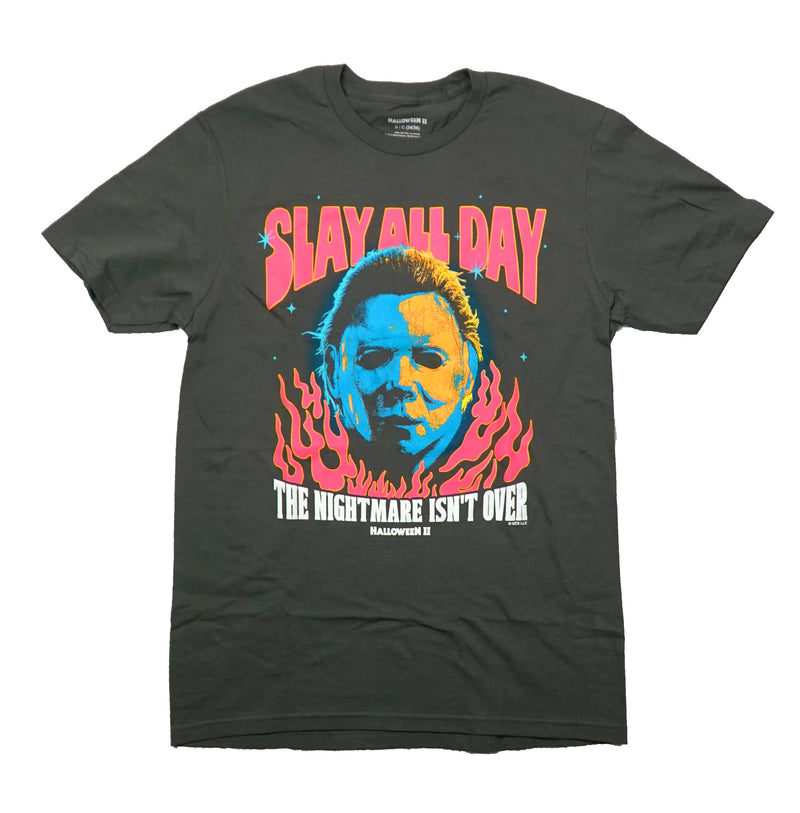 Halloween II Mens T-Shirt - Slay All Day The Nightmare Isn't Over - Inmyparentsbasement.com