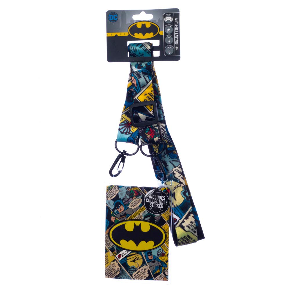 Batman Mask Lanyard Printed Mask Holder